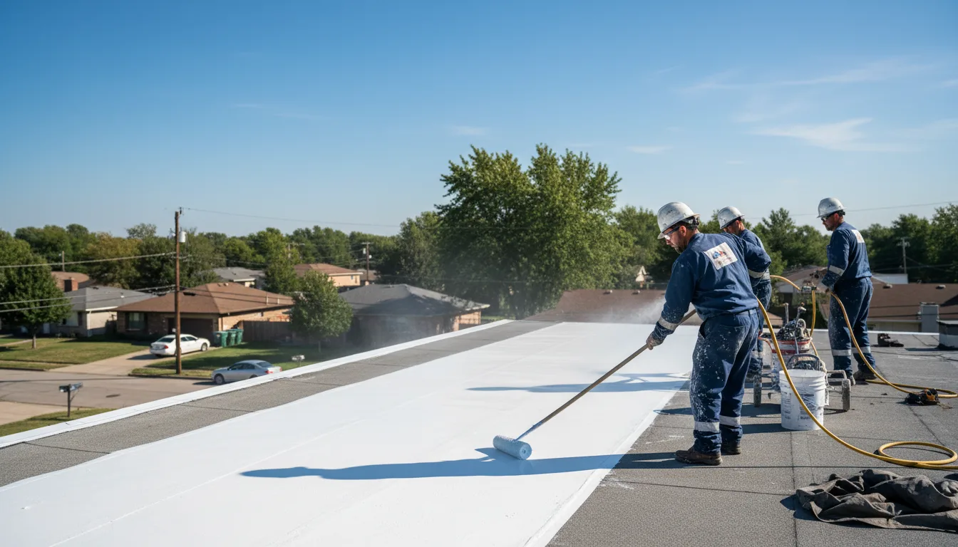 Commercial roof coating in Wendell, MN near me